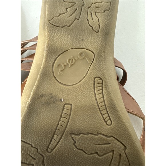 BOC Womens Brown Lightweight Alisha Round Toe Wedge Slip On Sandals Shoes Sz 9M - Picture 9 of 10